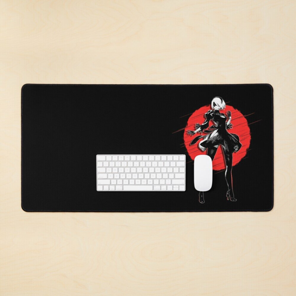 Desk Mat Nier Automata 2B Large Gaming Mouse Pad 35X16 Inch 7802738325799