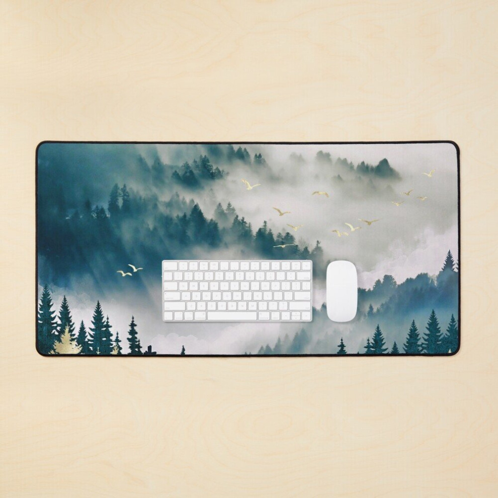 Desk Mat Misty Mountains Large Gaming Mouse Pad 35X16 Inch 7802738336252