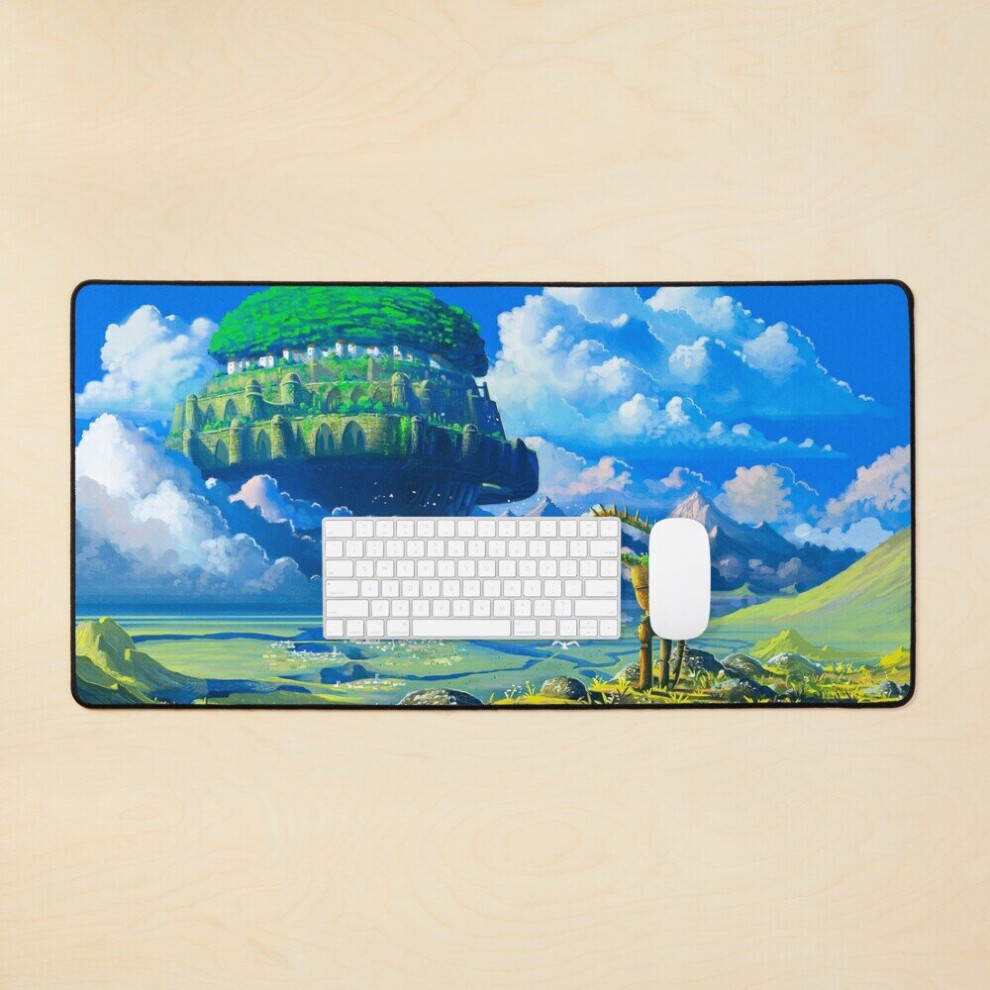 Desk Mat Castle Over The Clouds Large Gaming Mouse Pad 35X16 Inch 7802738344707