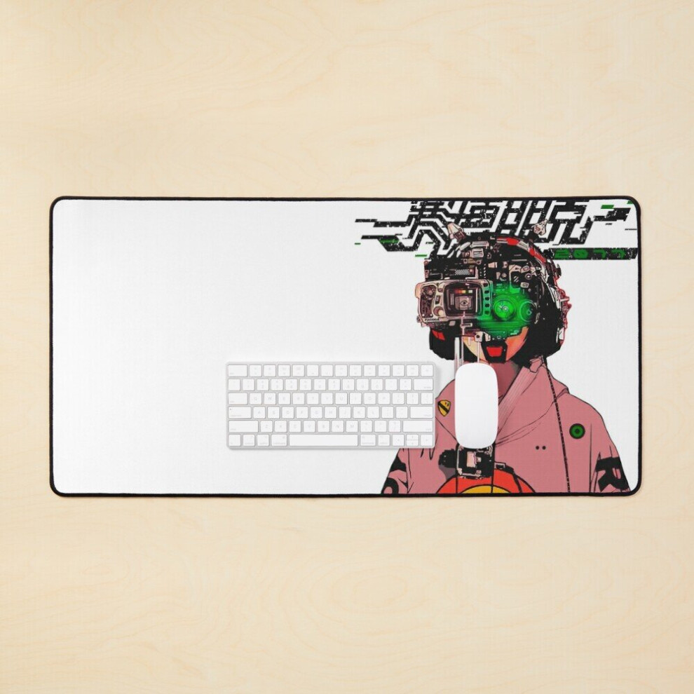 Desk Mat Vaporwave Cyberpunk Japanese Modern Urban Style Outfits Large Gaming Mouse Pad 35X16 Inch 7802738352290