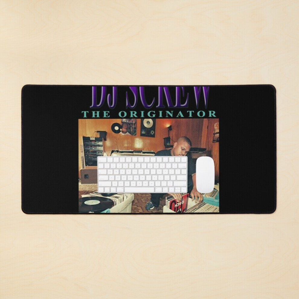 Desk Mat Dj The Originator 90'S Tribute Large Gaming Mouse Pad 35X16 Inch 7802738360707