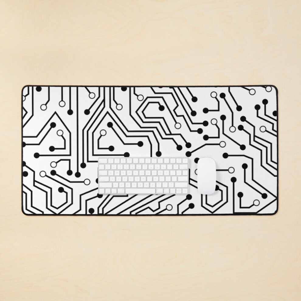 Desk Mat Circuit Board Large Gaming Mouse Pad 35X16 Inch 7802738391725