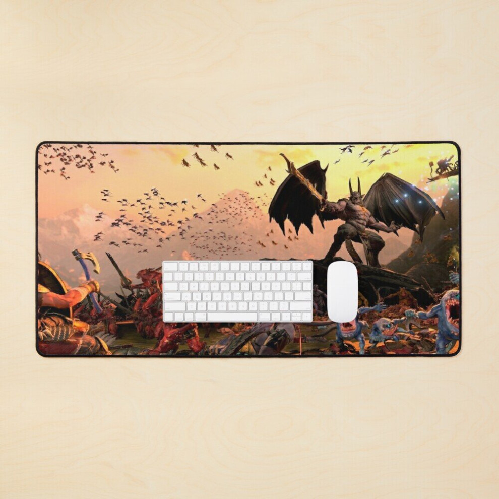 Desk Mat Total War Hammer 3 Game Large Gaming Mouse Pad 35X16 Inch 7802738318395