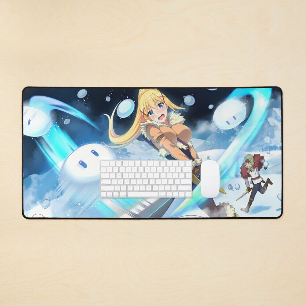 Desk Mat [Konosuba] Darkness - Freezing Season Large Gaming Mouse Pad 35X16 Inch 7802738374476