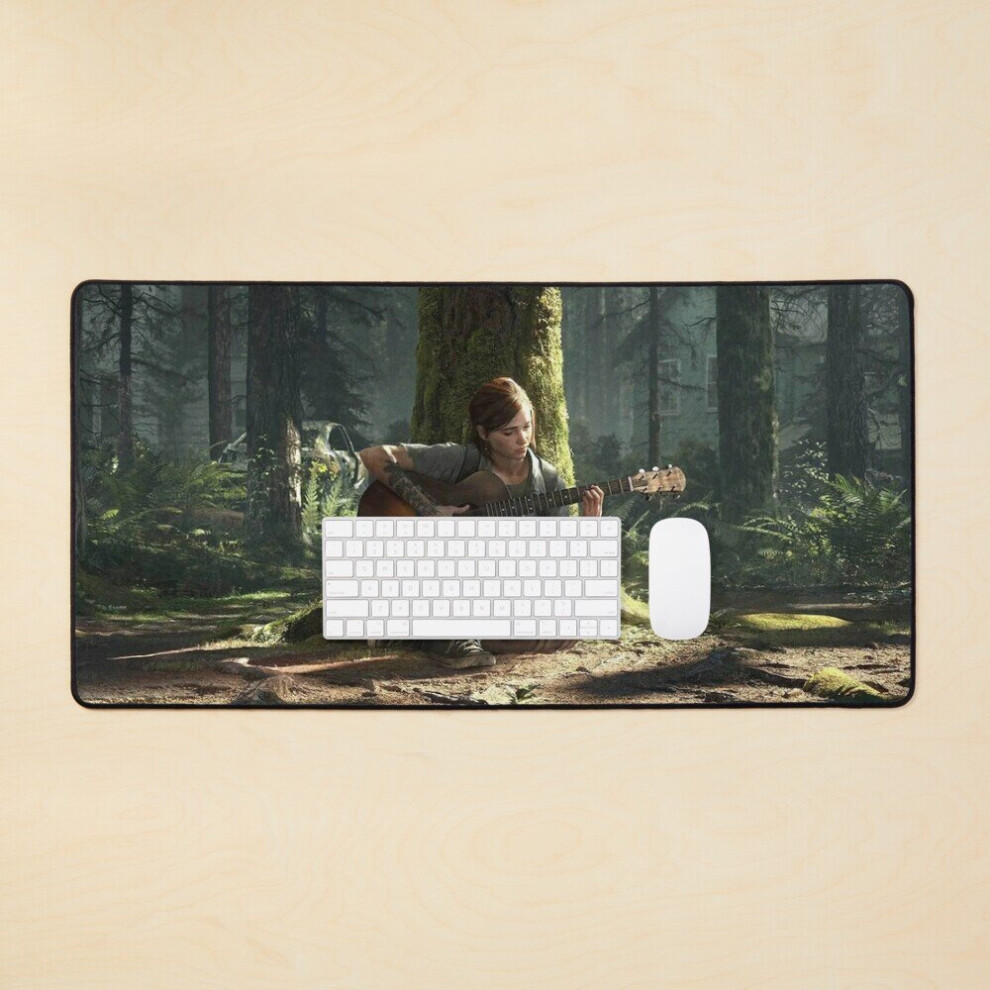 Desk Mat Ellie With Guitar Large Gaming Mouse Pad 35X16 Inch 7802738315820