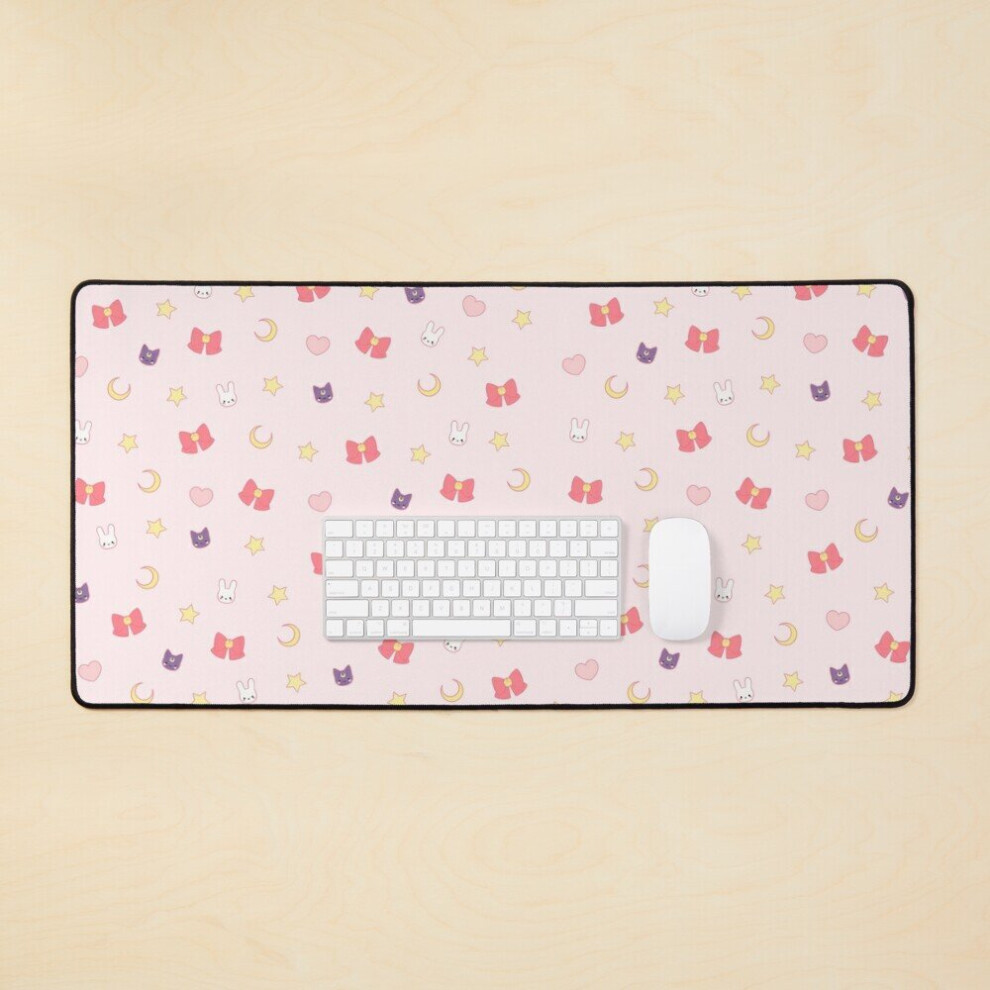 Desk Mat Moon Bunny Large Gaming Mouse Pad 35X16 Inch 7802738370287