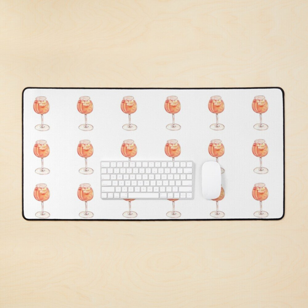 Desk Mat Aperol O' Clock Large Gaming Mouse Pad 35X16 Inch 7802738409871