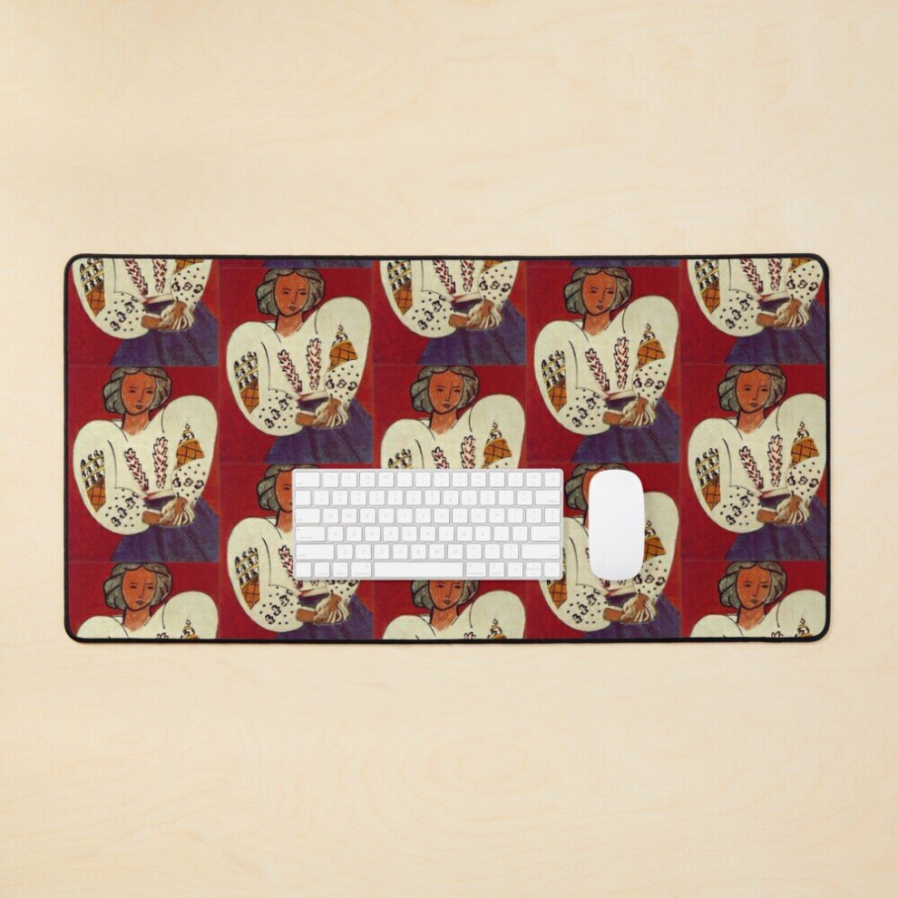Desk Mat Henri Matisse "The Romanian Blouse" Large Gaming Mouse Pad 35X16 Inch 7802738376692