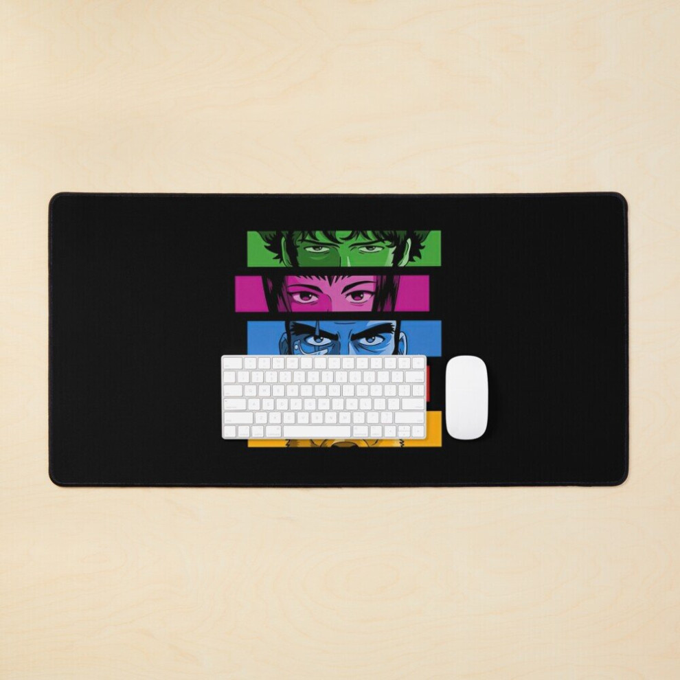 Desk Mat Cowboy Bebop Outlaw Eyes Large Gaming Mouse Pad 35X16 Inch 7802738368185