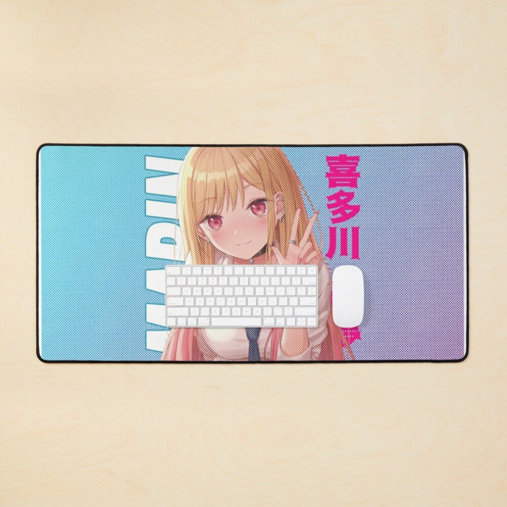 Desk Mat Waifu Marin Kitagawa Large Gaming Mouse Pad 35X16 Inch 7802738400809