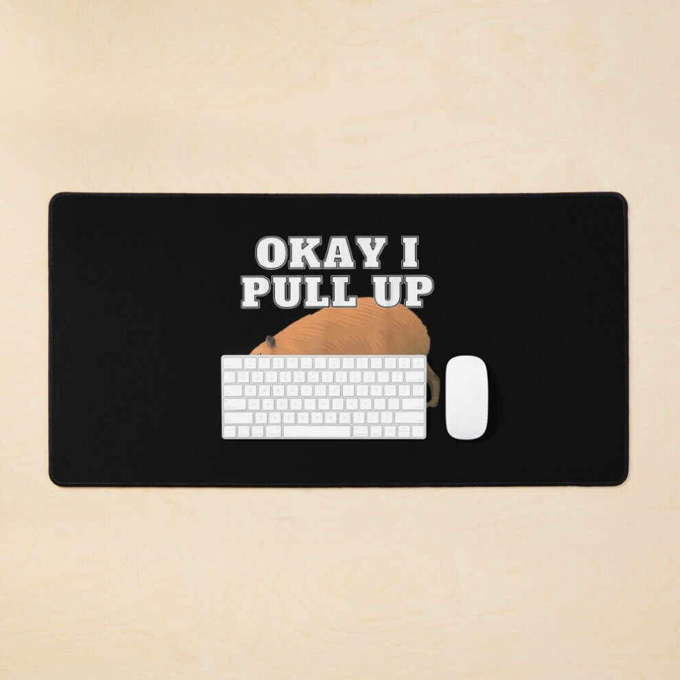 Desk Mat Funny Capybara Animal Large Gaming Mouse Pad 35X16 Inch 7802738346534
