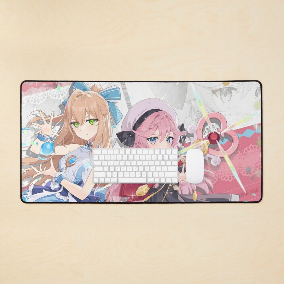 Desk Mat Specialty Change To Magical Girl! No Longer A Saint Large Gaming Mouse Pad 35X16 Inch 7802738323405