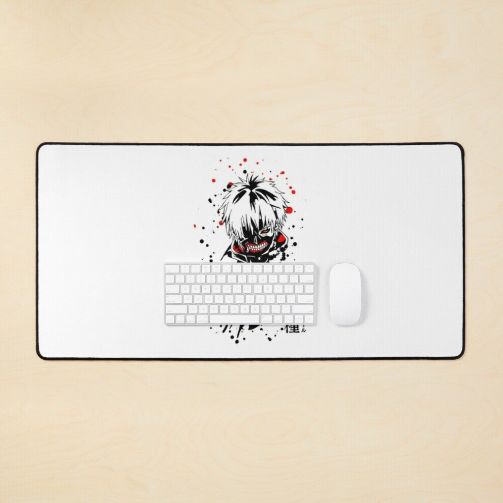 Desk Mat Adkassklas <<>> Kaneki Tokyo Ghoul Anime Large Gaming Mouse Pad 35X16 Inch 7802738410549