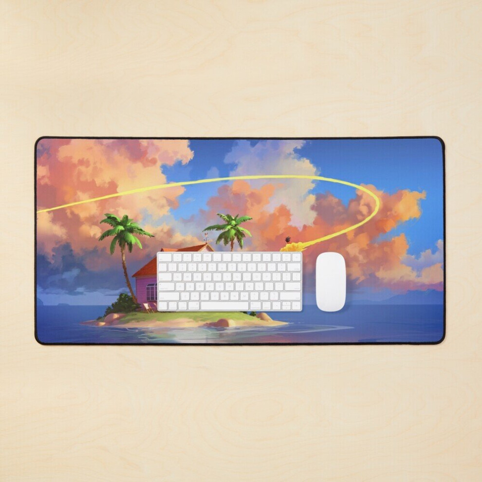 Desk Mat Dragon Ball Z Kame House Large Gaming Mouse Pad 35X16 Inch 7802738318425
