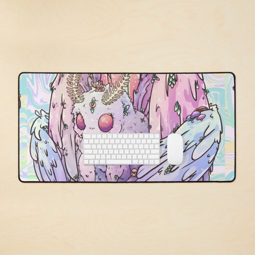 Desk Mat Pastel Mothman Large Gaming Mouse Pad 35X16 Inch 7802738318418