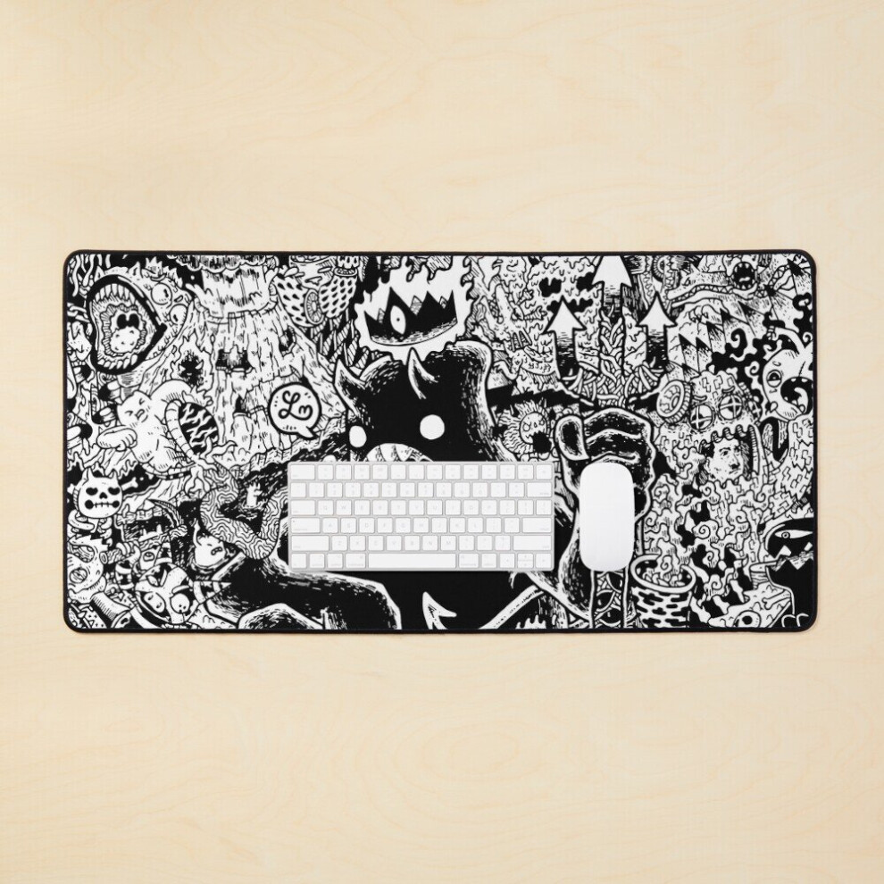 Desk Mat Underworld V4 By Lei Melendres Large Gaming Mouse Pad 35X16 Inch 7802738366839