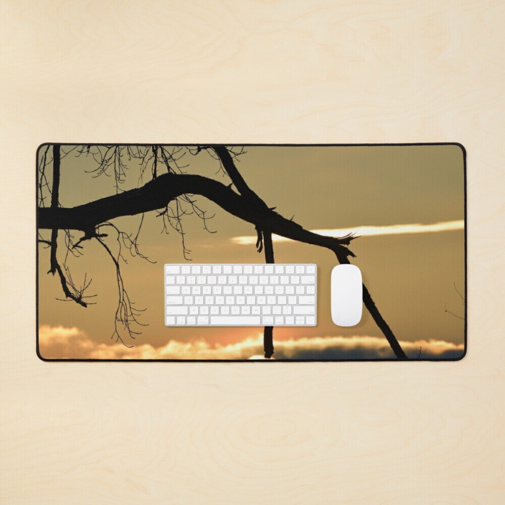 Desk Mat Iowa Sunset Large Gaming Mouse Pad 35X16 Inch 7802738404661