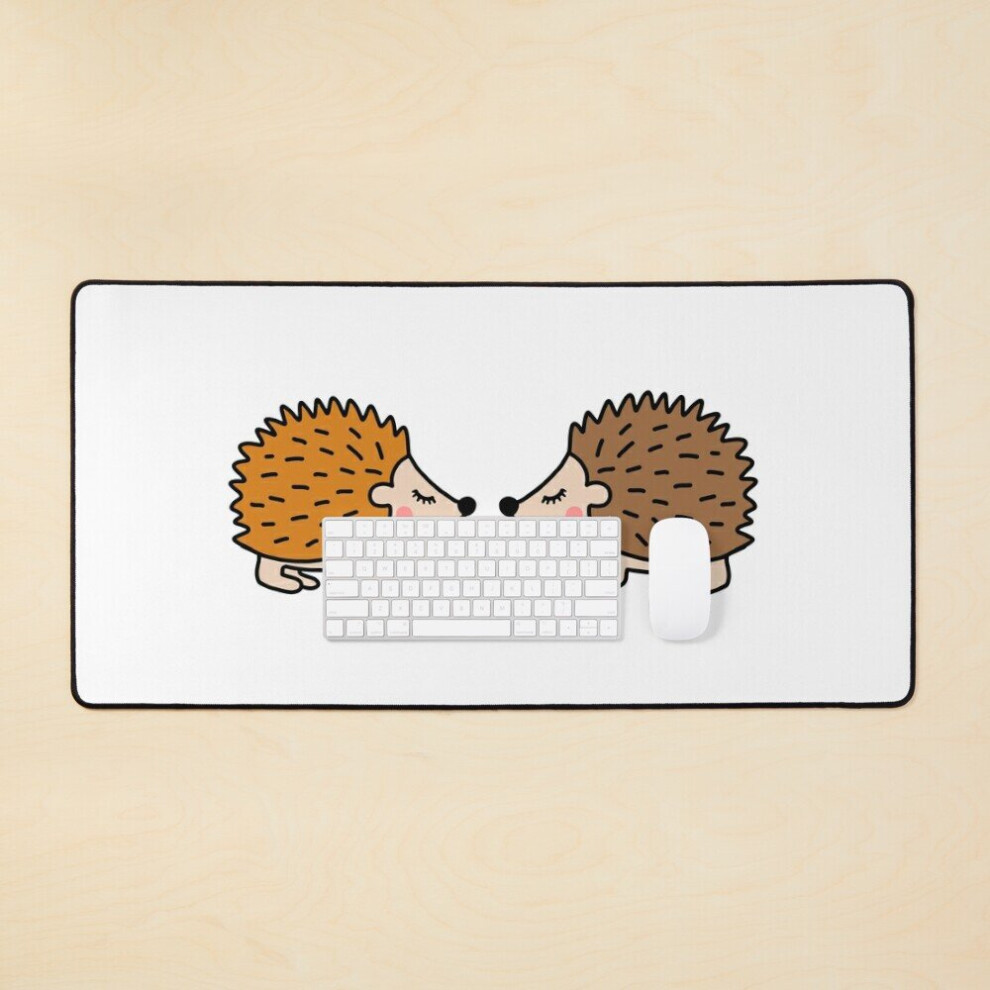 Desk Mat Cute Little Hedgehogs Large Gaming Mouse Pad 35X16 Inch 7802738357837