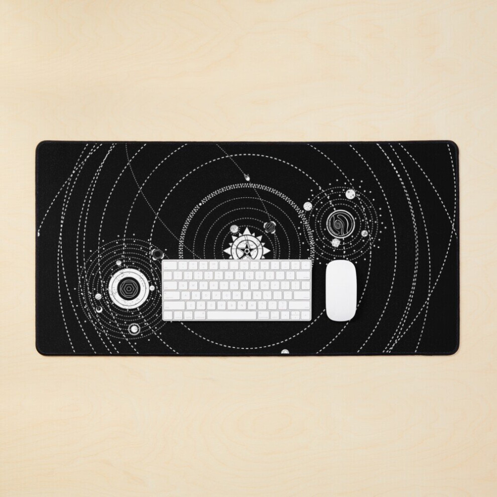 Desk Mat Nomai Style Solar System Large Gaming Mouse Pad 35X16 Inch 7802738368215