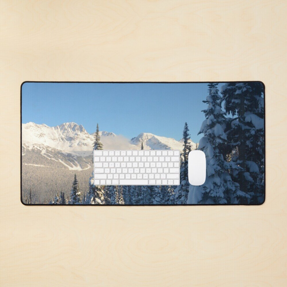 Desk Mat Whistler Canada Ski Resort Mountains Large Gaming Mouse Pad 35X16 Inch 7802738348927