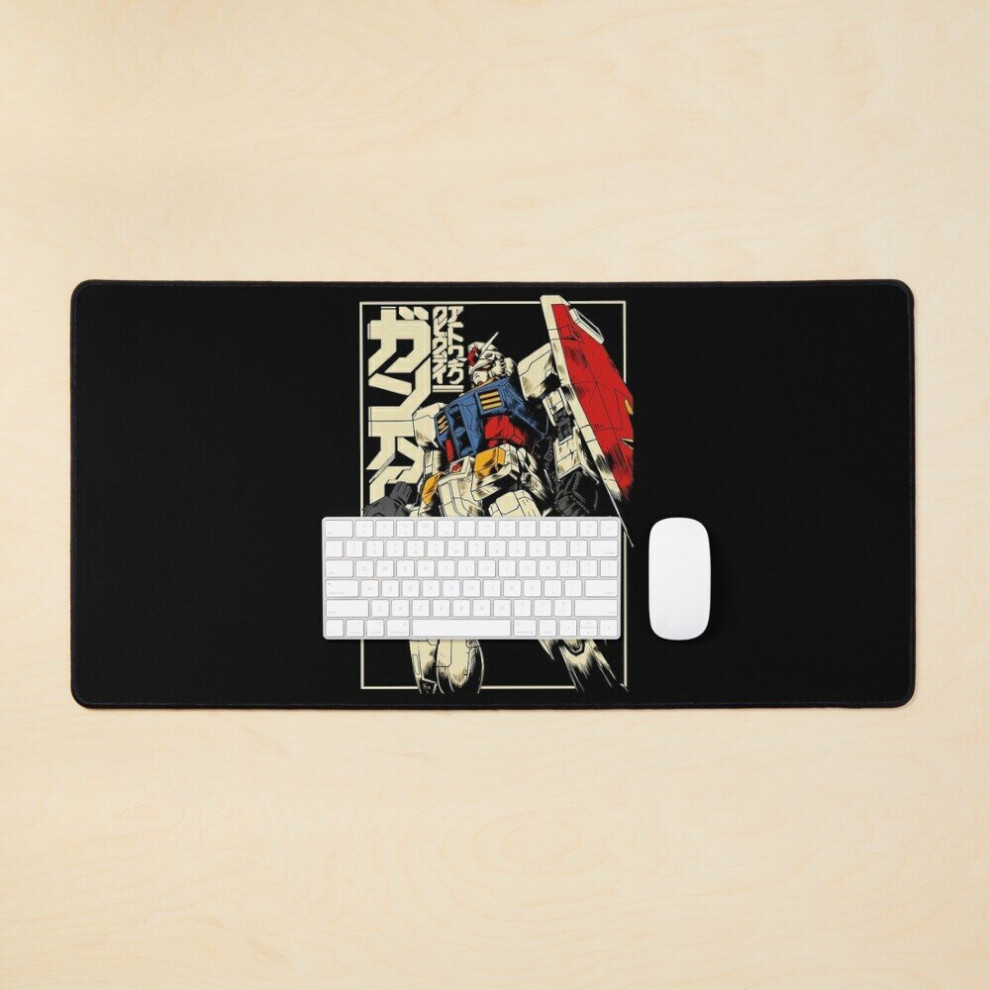 Desk Mat Gundam Retro Large Gaming Mouse Pad 35X16 Inch 7802738382839