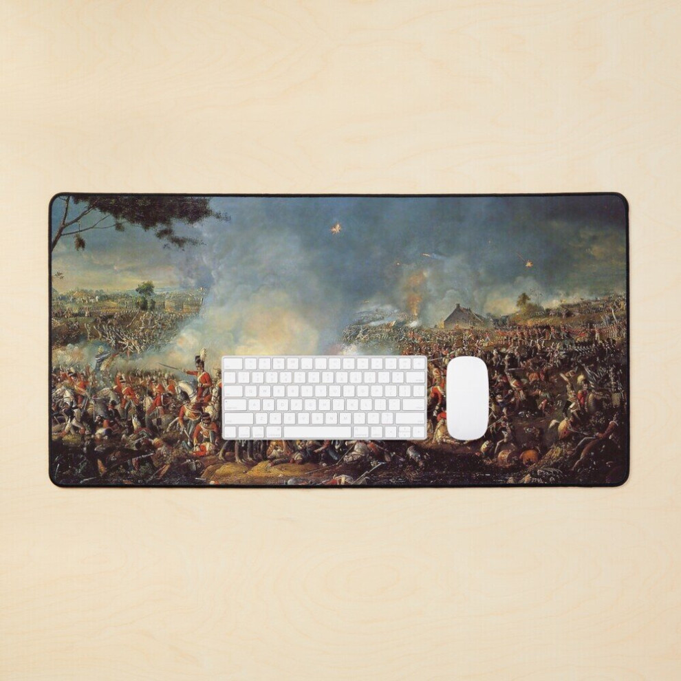 Desk Mat Battle Of Waterloo Large Gaming Mouse Pad 35X16 Inch 7802738347098