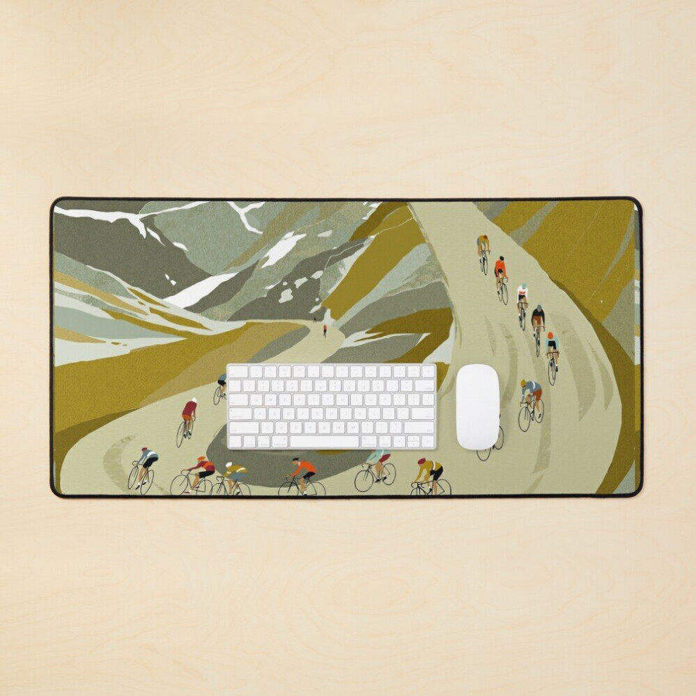 Desk Mat Cycling Down Mountain Large Gaming Mouse Pad 35X16 Inch 7802738367218