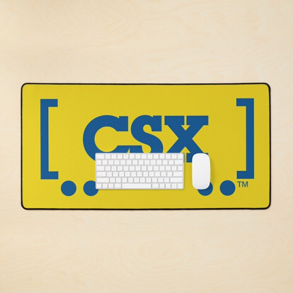 Desk Mat Csx Train Logo Large Gaming Mouse Pad 35X16 Inch 7802738364347