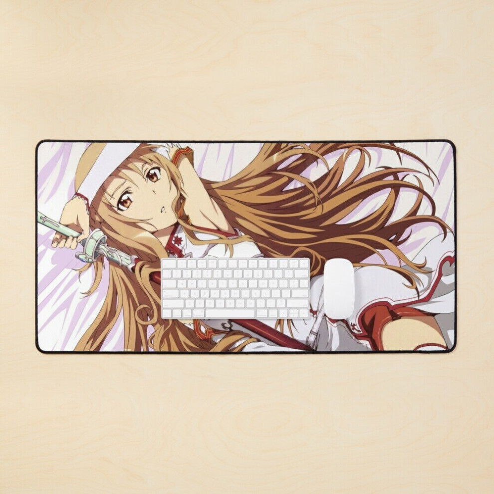 Desk Mat Sword Art Online Asuna Large Gaming Mouse Pad 35X16 Inch 7802738323450