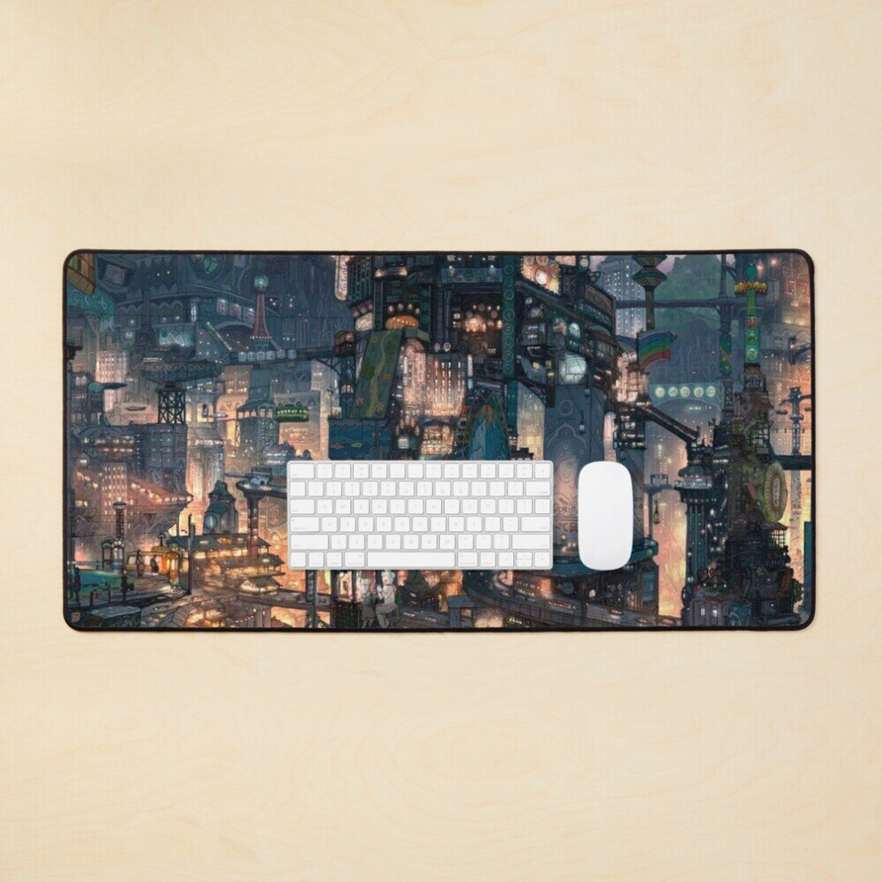 Desk Mat Urban Anime Large Gaming Mouse Pad 35X16 Inch 7802738313222