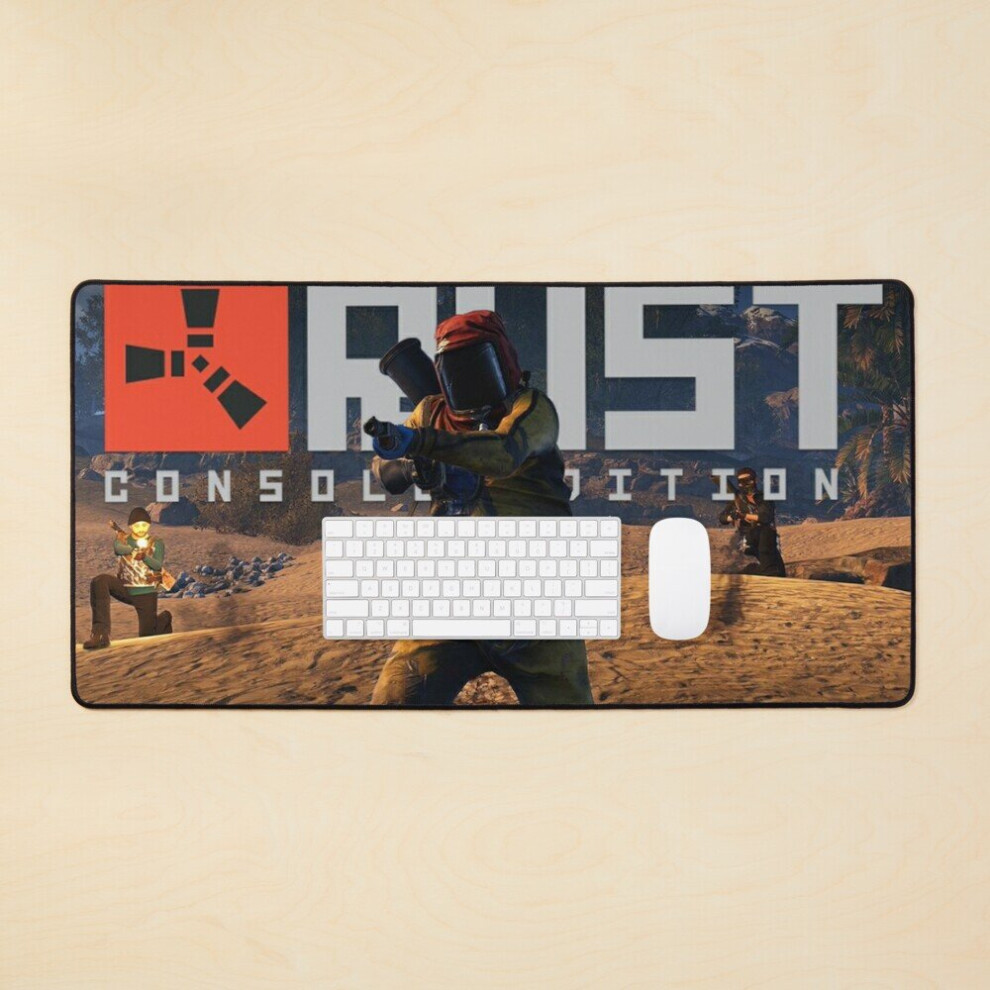 Desk Mat Rust Console  Large Gaming Mouse Pad 35x16 inch