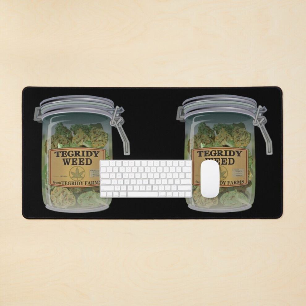 Desk Mat South Park: Tegridy Weed Jar Large Gaming Mouse Pad 35X16 Inch 7802738345391
