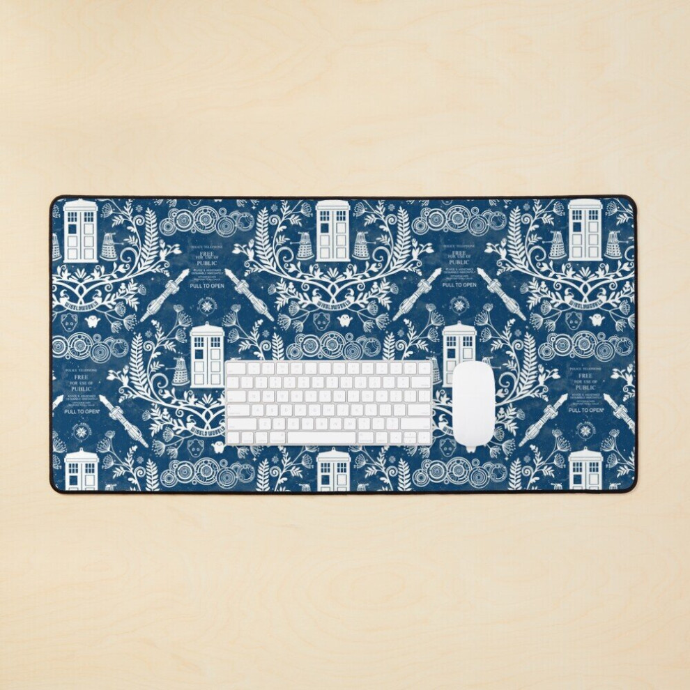 Desk Mat Who Damask Large Gaming Mouse Pad 35X16 Inch 7802738320930