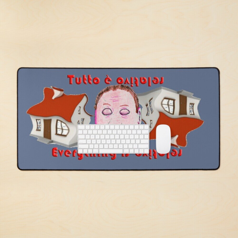 Desk Mat Tutto Ã¨ Relativo Large Gaming Mouse Pad 35X16 Inch 7802738380095