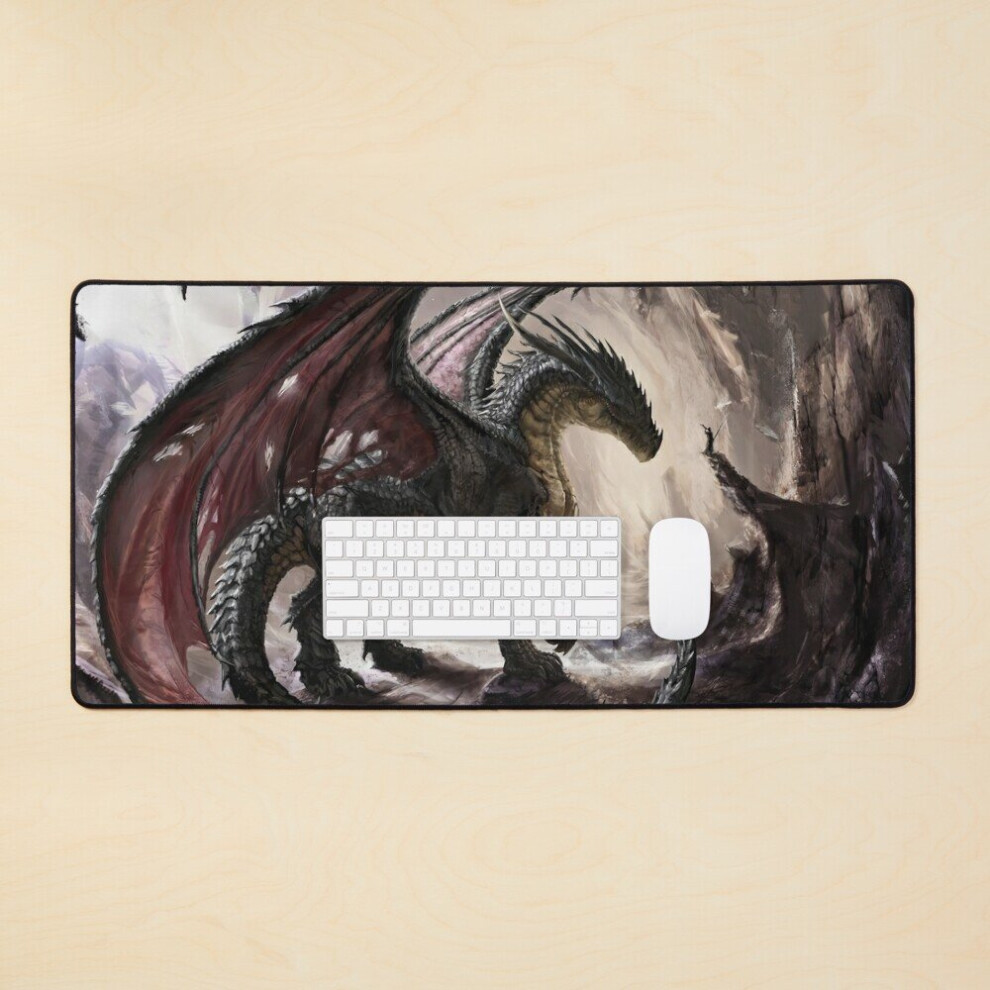 Desk Mat Cave Dragon Large Gaming Mouse Pad 35X16 Inch 7802738350241