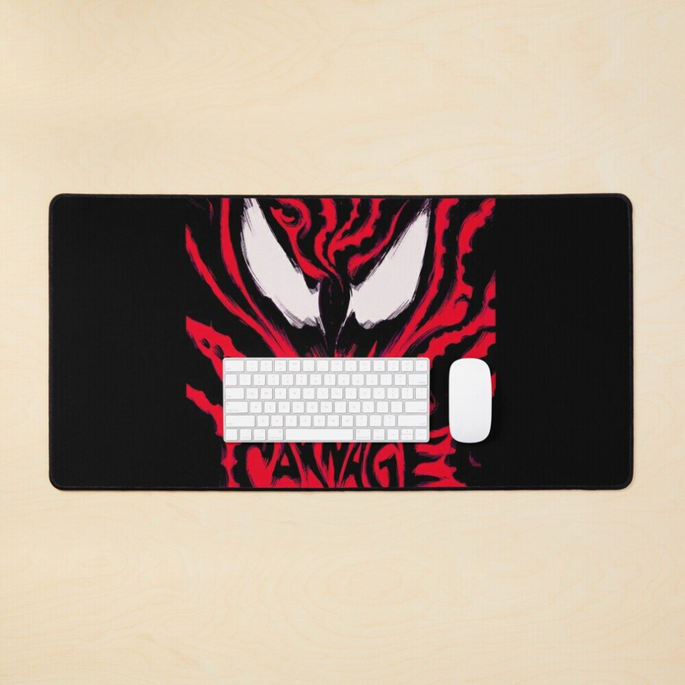 Desk Mat Carnage Face Large Gaming Mouse Pad 35X16 Inch 7802738389586