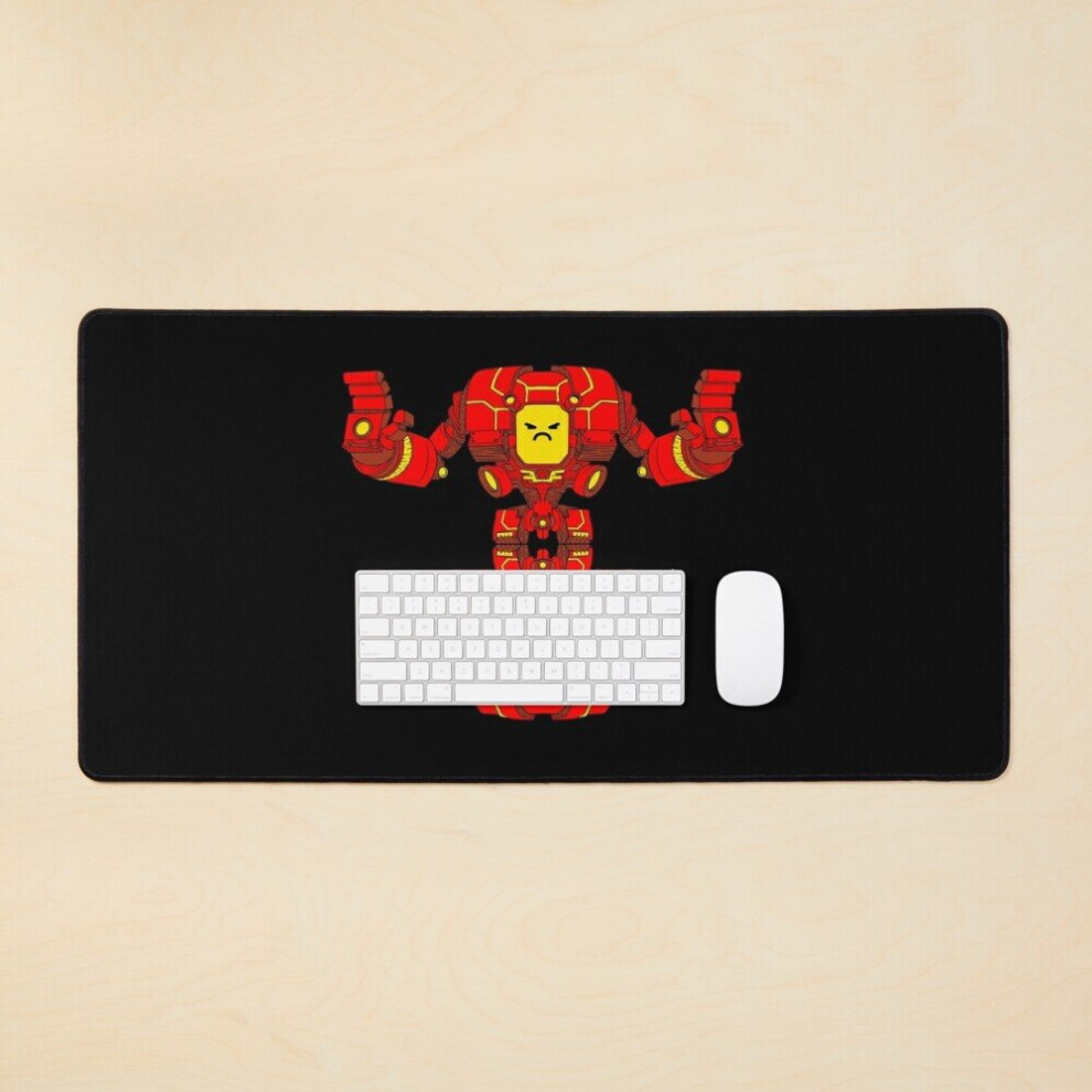 Desk Mat Angry Home Robot Large Gaming Mouse Pad 35X16 Inch 7802738369472