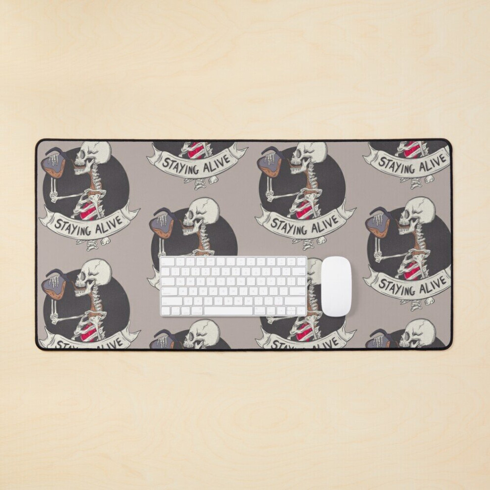 Desk Mat Staying Alive Large Gaming Mouse Pad 35X16 Inch 7802738355468