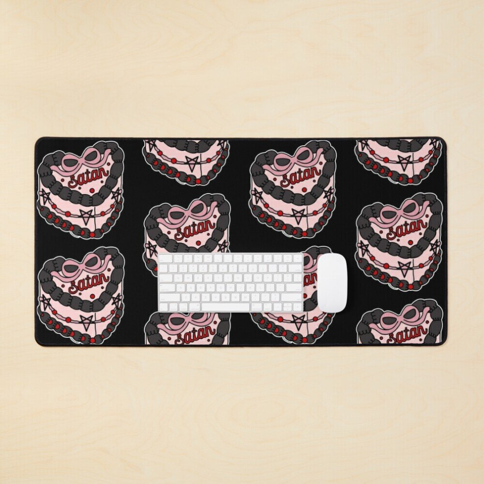 Desk Mat ?Satan? Large Gaming Mouse Pad 35X16 Inch 7802738384529