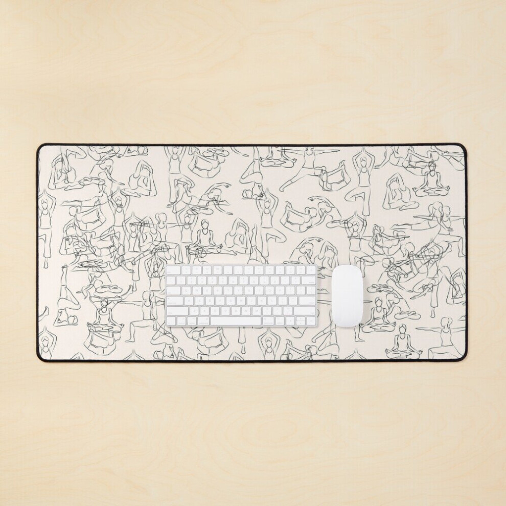 Desk Mat Yoga Manuscript Large Gaming Mouse Pad 35X16 Inch 7802738399981