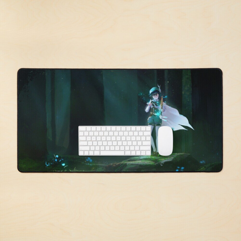 Desk Mat Venti - Genshin Impact Large Gaming Mouse Pad 35X16 Inch 7802738397390
