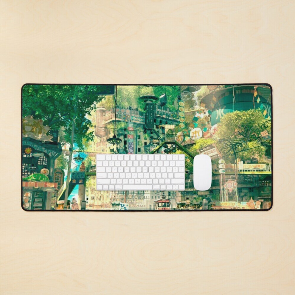 Desk Mat Anime Fantasy Urban Large Gaming Mouse Pad 35X16 Inch 7802738314267