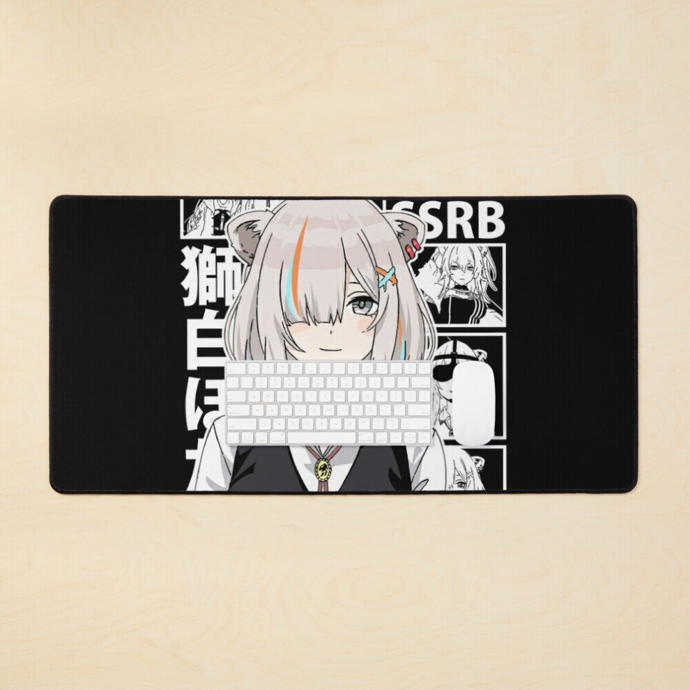 Desk Mat Hololive Shishiro Botan Short Hair Large Gaming Mouse Pad 35X16 Inch 7802738375626