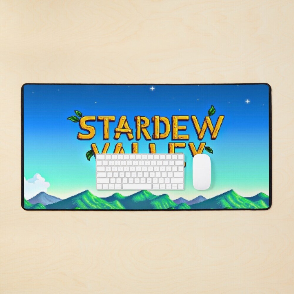 Desk Mat Stardew Valley Title Large Gaming Mouse Pad 35X16 Inch 7802738355406