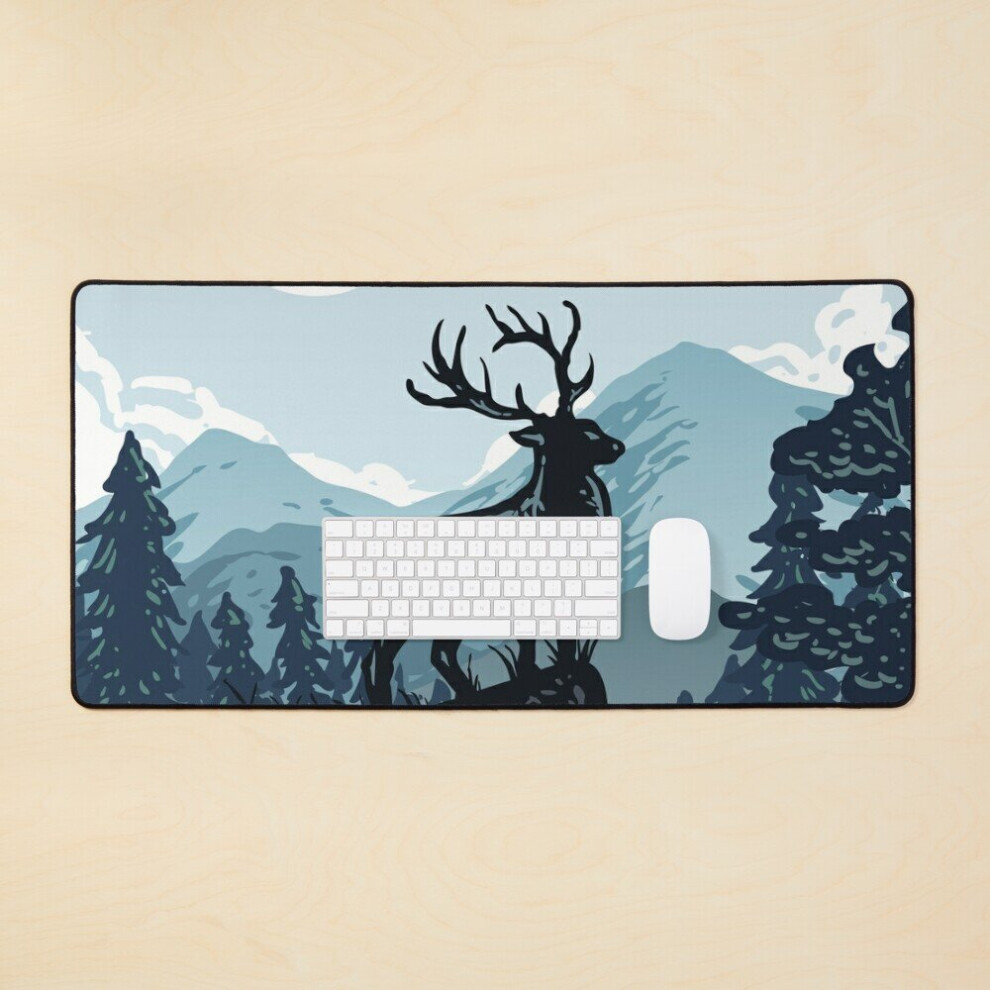 Desk Mat Wild Deer Large Gaming Mouse Pad 35X16 Inch 7802738407358