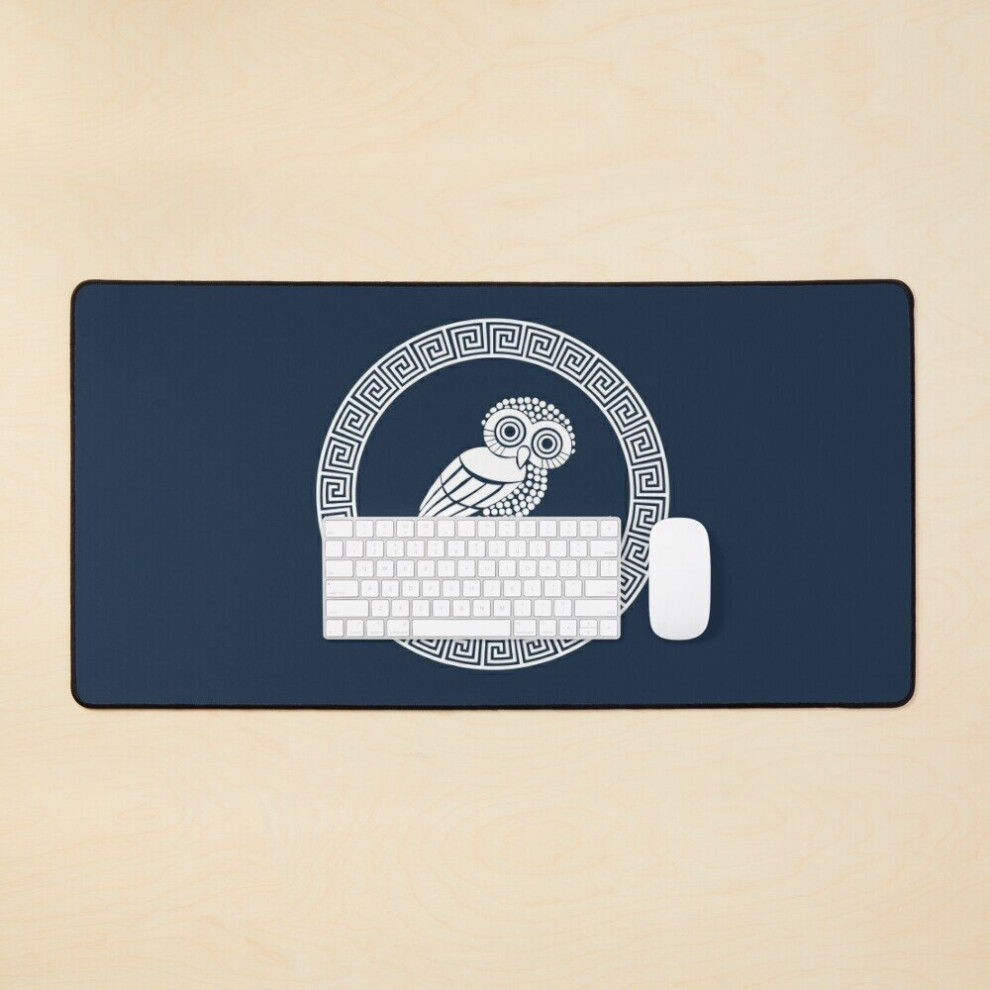 Desk Mat Owl Of Athena Large Gaming Mouse Pad 35X16 Inch 7802738376470