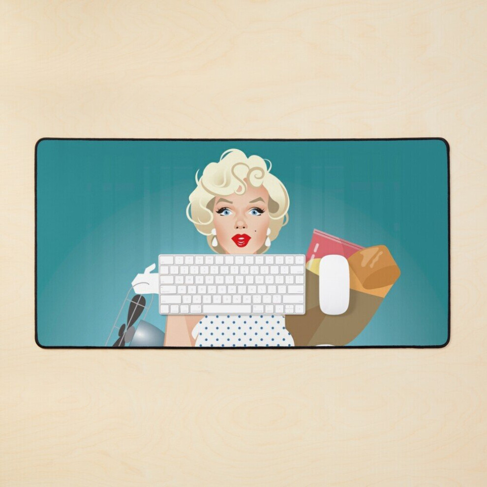 Desk Mat The Girl Large Gaming Mouse Pad 35X16 Inch 7802738407068