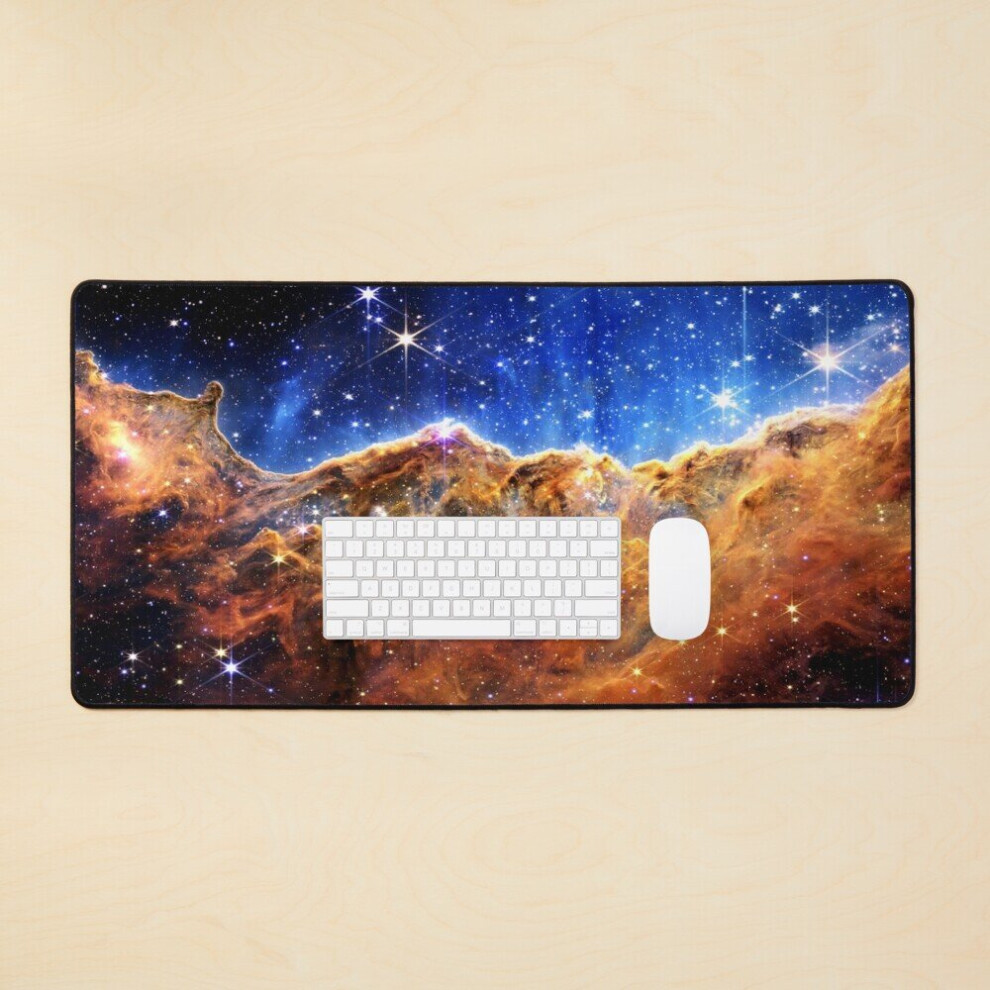 Desk Mat Cosmic Cliffs Large Gaming Mouse Pad 35X16 Inch 7802738361926