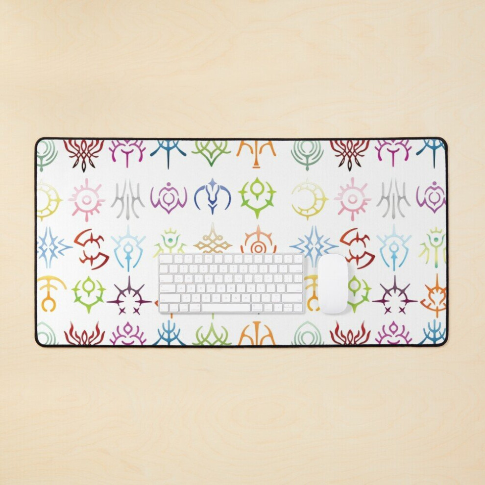 Desk Mat The Crests - Colored Version Large Gaming Mouse Pad 35X16 Inch 7802738347258