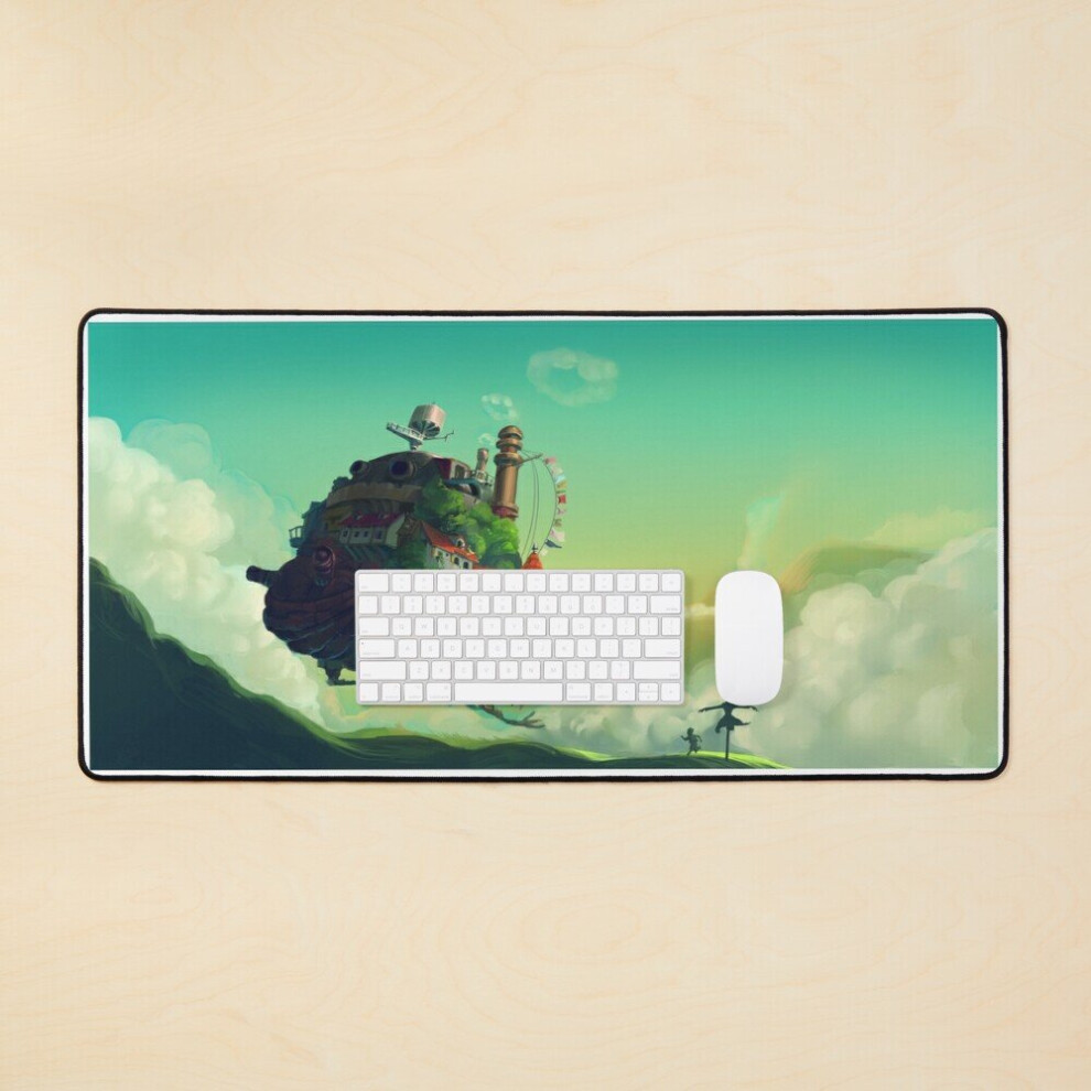 Desk Mat Howls Moving Castle Large Gaming Mouse Pad 35X16 Inch 7802738323467